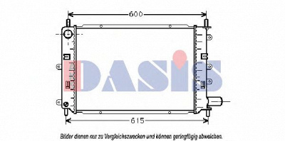 AKS DASIS 090840n -  Радиатор, охлаждение двигателя